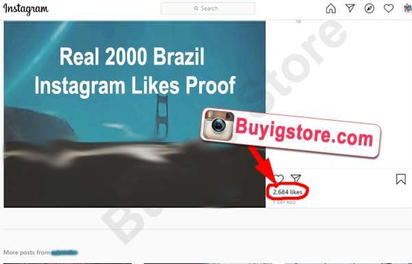 Real 2000 Brazil Instagram Likes