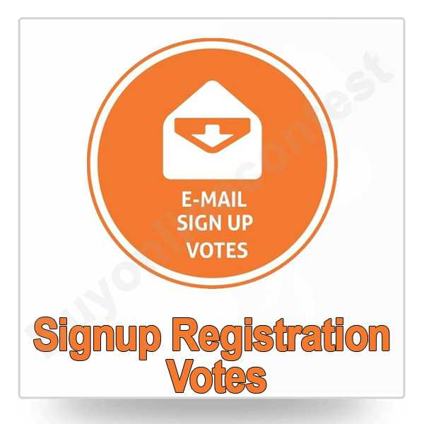 Signup Registration Votes